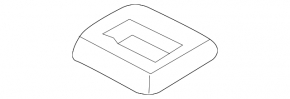 Lincoln MKX 16-18 trunk floor black, handle defect