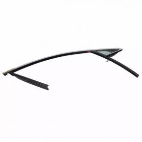 Front right glass seal for Lincoln MKZ 13-16 with upper chrome molding, triangle glass