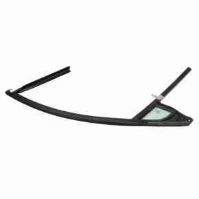 Front right glass seal for Lincoln MKZ 13-16 with upper chrome molding, triangle glass
