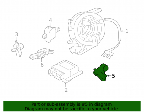 Airbag sensor rear left Jaguar F-Pace X761 17-20