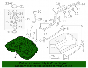 Mazda CX-9 16-23 AWD Fuel Tank