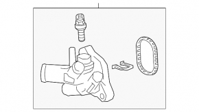 GMC Terrain 18-LYX Cooling System Tee, LSD