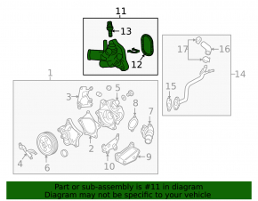 GMC Terrain 18-LYX Cooling System Tee, LSD