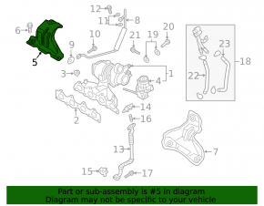 Exhaust manifold protection upper Hyundai Tucson 16-18 1.6T