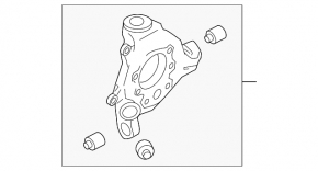 Rear left axle shaft Nissan Murano z52 18-24