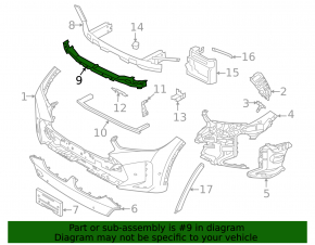 BMW X6 G06 24-26 Front Bumper Absorber
