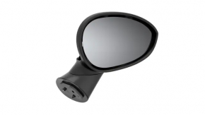 Right side mirror complete Fiat 500 12-19 5 pins, missing element, graphite
