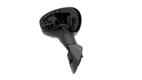 Right side mirror complete Fiat 500 12-19 5 pins, missing element, graphite