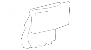 Cup holder lower Toyota Prius V 12-17 gray, scratches