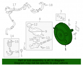 Vacuum booster Hyundai Santa FE 19-20