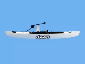 Jeep Compass 11-15 trunk door molding without chrome with license plate light and handle
