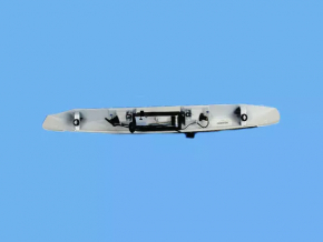 Jeep Compass 11-15 trunk door molding without chrome with license plate light and handle