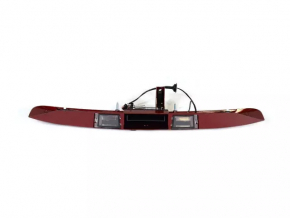 Jeep Compass 11-15 trunk door molding without chrome with license plate light and handle