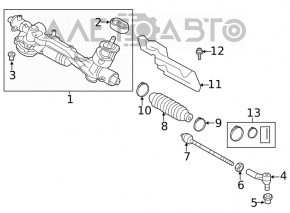 Steering rack VW Golf 15-21