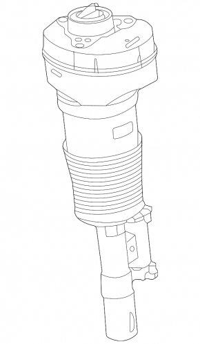 Front right air shock absorber for Land Rover Range Rover 22-25