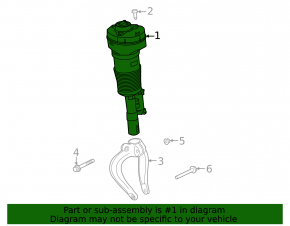 Front right air shock absorber for Land Rover Range Rover 22-25