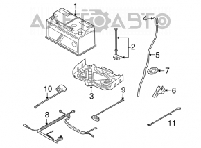 Battery tray Mini Cooper Countryman R60 10-16