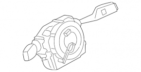 Steering column switches with steering wheel cable BMW 5 F10 11-16 auto high beam