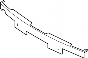 Front Bumper Mount Central Infiniti QX30 17-19
