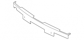 Front Bumper Mount Central Infiniti QX30 17-19