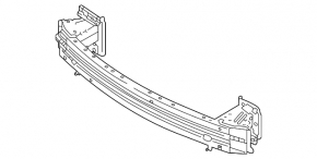 Upper front bumper reinforcement for Mitsubishi Outlander 2022-2025