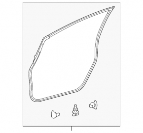 Front right door seal for Toyota Prius V 12-17