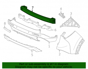 Honda HR-V 23-26 aluminum rear bumper reinforcement