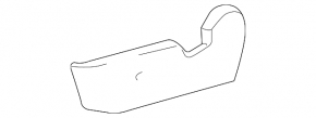 Left side passenger seat trim for Lexus RX300 RX330 RX350 RX400h 04-08, gray