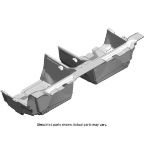 Floor covering rear Chevrolet Camaro 16- black