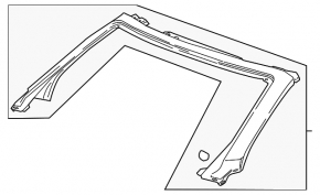 Chevrolet Camaro 16-23 convertible front roof pillar sawed off