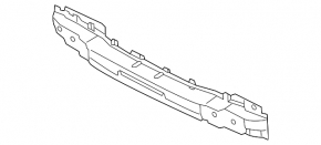 Rear bumper reinforcement Hyundai Sonata 18-19 hybrid