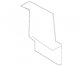 Lower left rear bumper bracket for Hyundai Palisade 20-22