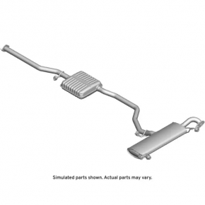 Exhaust pipe resonator with barrel GMC Terrain 18-22 LYX FWD