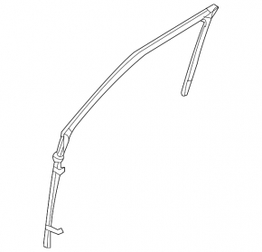 Glass seal front right Ford Flex 09-19