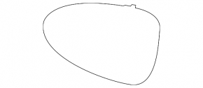 Mirror element left Porsche Macan 15-21 flat, auto-dimming