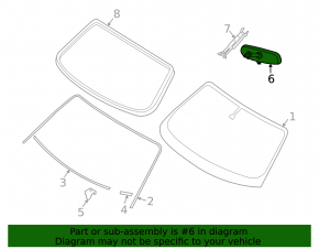 Interior mirror for Infiniti FX35 FX45 03-06