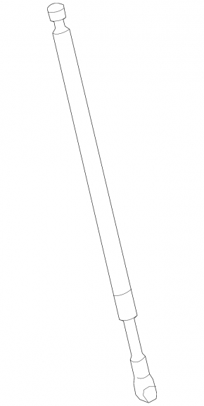 Shock absorber trunk door left Porsche Panamera 10-16