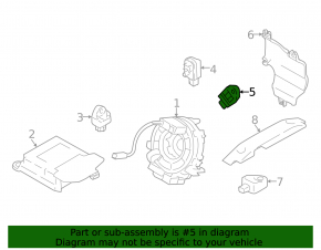 Airbag sensor rear left Subaru XV Crosstrek 18-23