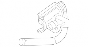 Driver's seat belt tensioner for Mercedes GLC 16-22