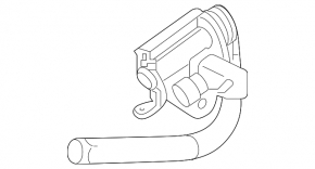 Driver's seat belt tensioner for Mercedes C-class W205 15-21