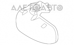 Mercedes W221 interior mirror, gray, with control, auto-dimming