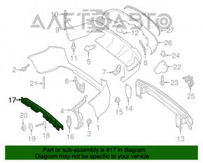 Mercedes GLC 16-22 Rear Bumper Absorber