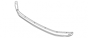 Front bumper lip central Ford Fiesta 14-19 rest