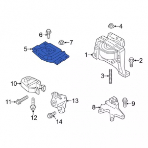 Engine mount left Ford Escape MK3 15-19 2.5 2.0T 1.5