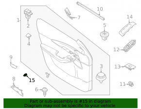 Front left central lock button Mazda 3 19-