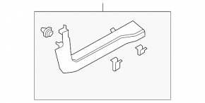 Door sill trim front left Ford Escape MK4 20-24 black