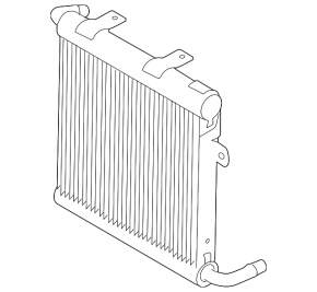 Additional right cooling radiator for Jaguar F-Pace 21-25 2.0T, 5.0T