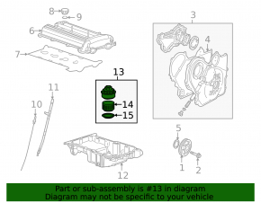 Chevrolet Malibu 2013-14 2.4 Hybrid Oil Cap