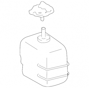 Toyota Camry v30 2.4" cooling expansion tank with cap