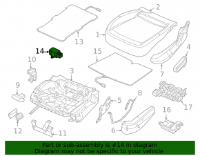 VW Beetle 12-19 Driver's Seat Heating Control Unit